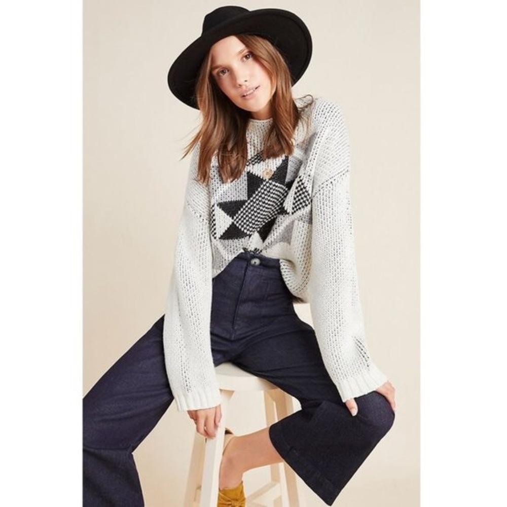 Anthropologie Grey Starlight Sweater